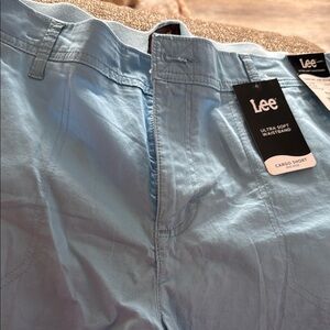 Lee Sky Blue Cargo Shorts
